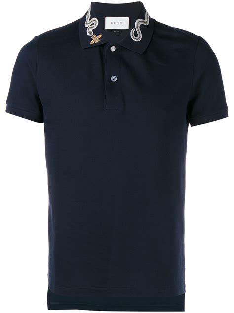 gucci bee polo sale|Gucci polo shirt snake collar.